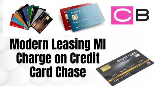 Modern Leasing MI Charge on Credit Card Chase