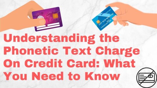 Phonetic Text Charge On Credit Card